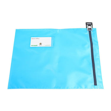Flat Mailing Wallet CVF1 Button Light Blue